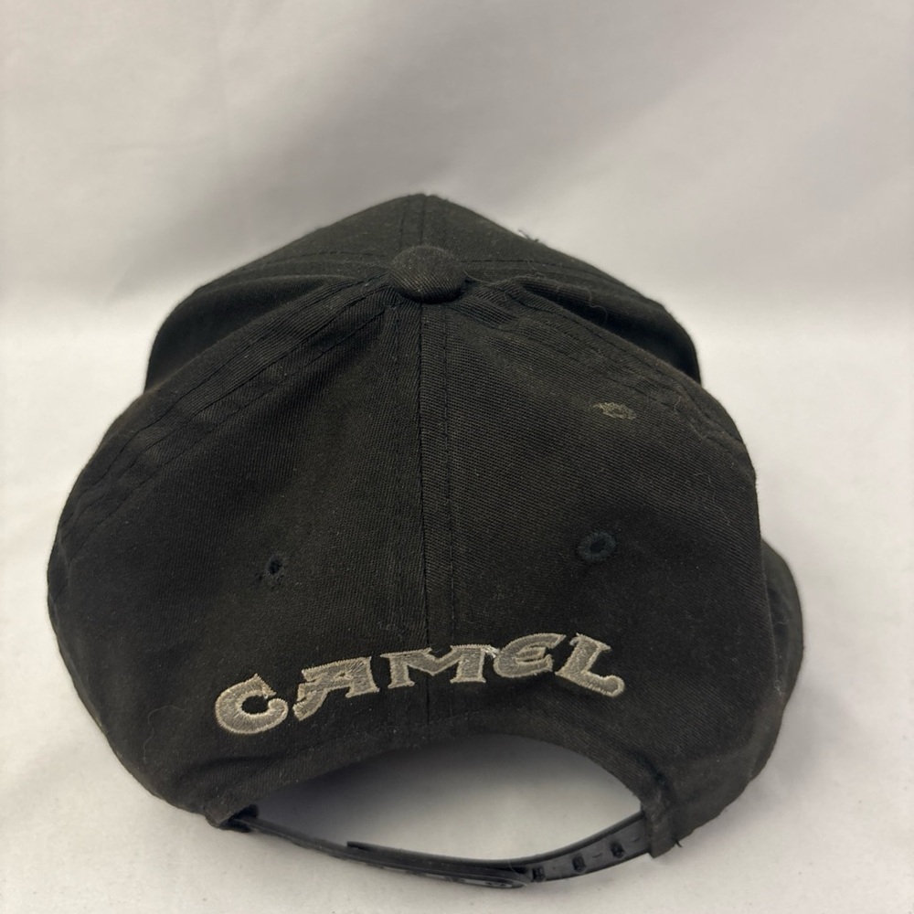 VINTAGE Camel Cigarettes Hat Mens OS Black White Joe Camel Snapback Cap 90s Hat - Picture 5 of 10